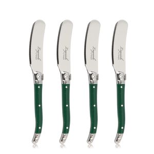 Couteaux <span class=keywords><strong>à</strong></span> <span class=keywords><strong>beurre</strong></span> <span class=keywords><strong>Laguiole</strong></span> élégants, ensemble personnalisé de 4 pièces, couteaux <span class=keywords><strong>à</strong></span> fromage et <span class=keywords><strong>à</strong></span> crème en acier inoxydable de qualité supérieure pour cadeaux - Product Image 1