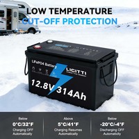 Batteries au lithium solaires OEM/ODM CE UE 24V 12V 100Ah 200Ah 300Ah à décharge profonde, Lithium Fer LifePo4 pour système d'énergie solaire