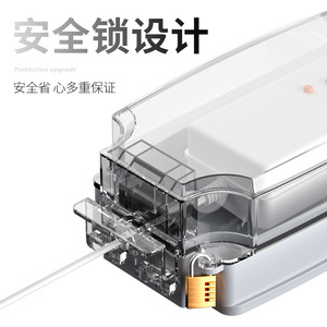ฝาครอบปลั๊กไฟกันน้ำกลางแจ้งแบบสากล IP66 10A AC250 กล่องป้องกันกระแสไฟตกค้าง ป้องกันน้ำกระเซ็น - Product Image 4