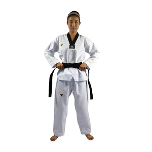 Dobok de Competición de Alta Calidad con Cuello en V para Lucha de Taekwondo y Artes Marciales para Niños y Adultos WTF - Product Image 3