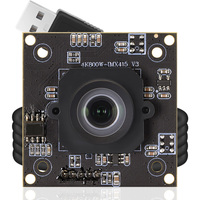 Módulo de Cámara USB HD Mini para Videoconferencias, Imx415 38mm 4K 8MP 6mm 55 Sin Distorsión 3840x2160 30fps, Plug&Play, Sin Controladores, UVC