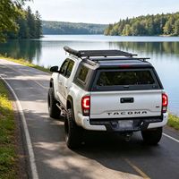 Couverture de benne rigide en alliage d'aluminium verrouillable série 5, sans perçage, étanche, résistante aux pulvérisations de sel, compatible avec la benne de camion Toyota 5FT