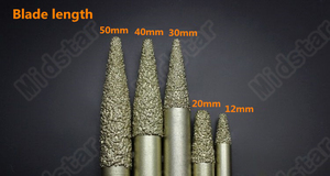 Đá Chân Không Brazed Kim Cương Khắc Khoan <span class=keywords><strong>Bits</strong></span> <span class=keywords><strong>CNC</strong></span> Máy Công Cụ Côn Bóng-End Cutter <span class=keywords><strong>Bits</strong></span> Khắc Gờ Quay - Product Image 3