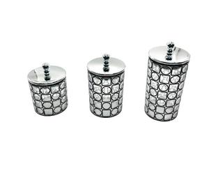 Juego de Recipientes Herméticos de Plástico PET Ecológico Plateado de Lujo para Almacenamiento de Alimentos, Frutas, Especias, Dulces y Bocadillos - Product Image 1