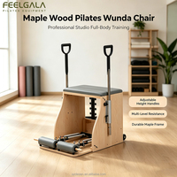 Chaise Pilates Wunda en bois d'érable réglable, multifonction, pour entraînement de yoga, usage commercial et studio de Pilates, vente en gros
