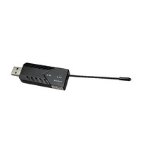 Microphone sans fil USB dynamique pour bus touristique, avec construction métallique, portable et léger, pour ordinateur portable et karaoké