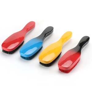 PU Paint Super Polish Brosse à poils de sanglier 360 Wave Brush Curve Brosse à cheveux à barbe en bois - Product Image 2