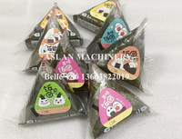 Machine manuelle pour la fabrication de boulettes de riz triangulaires Onigiri, machine à façonner et emballer les Onigiri Sushi