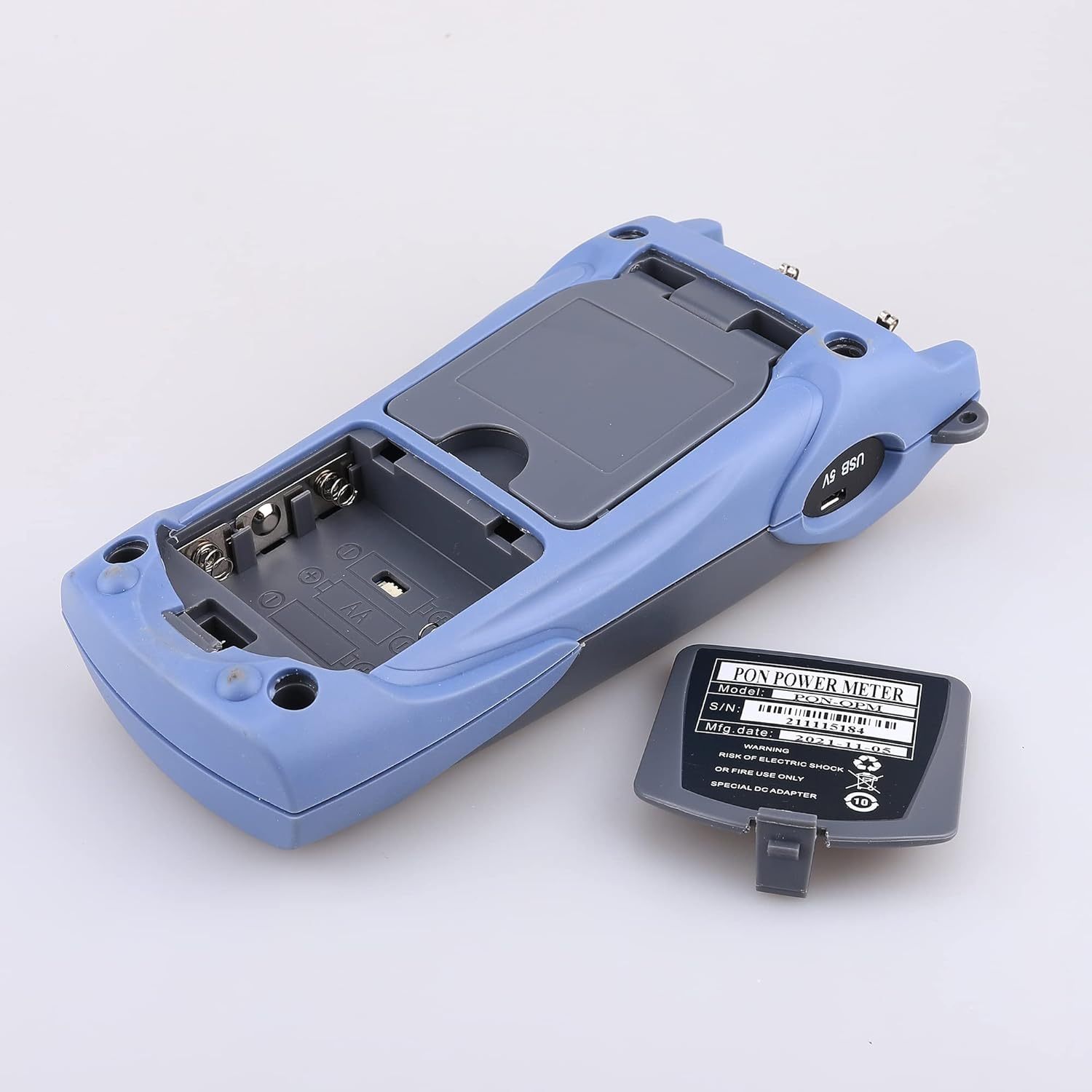 PON-Handheld-OPM – Dual-Port, Für 1310/1490/1550/1577 Nm, Burst-Modus, Mit Schwellenwert-LED, 10-minütige Auto-Off, Für FTTX/ONT/OLT-Tests