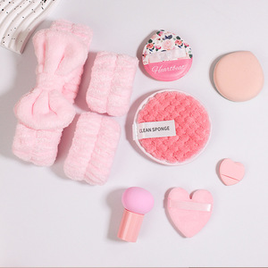 Set <span class=keywords><strong>de</strong></span> 9 Piezas para Spa: Pulsera, Diadema, Paño Desmaquillante, Esponja <span class=keywords><strong>de</strong></span> Maquillaje, Regalo para Niñas, Set <span class=keywords><strong>de</strong></span> Cuidado <span class=keywords><strong>de</strong></span> Belleza <span class=keywords><strong>de</strong></span> Microfibra Rosa, Venta al Por Mayor - Product Image 4