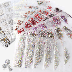 BIN Nail Charm-corazones de circonita y cromo para decoración artística de uñas - Product Image 5