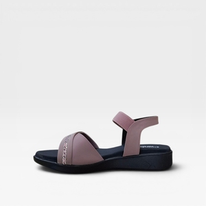 Sandales compensées roses élégantes pour femmes, confortables, à lanières croisées, légères, à semelle souple, pour tenue décontractée ou de soirée, faciles à enfiler - Product Image 4
