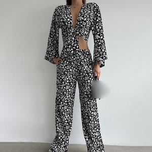 Streetwear personalizzato da <span class=keywords><strong>donna</strong></span> elegante invernale, Set di abbigliamento <span class=keywords><strong>completo</strong></span> di 2024 autunnale da <span class=keywords><strong>donna</strong></span>/ - Product Image 3