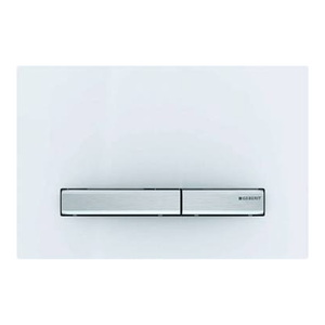 SIGMA 50 <b>Flush</b> Valve with White/Chrome Control <b>Plate</b> - Product Image 1