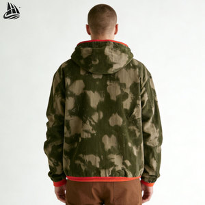 Vêtements d'extérieur en molleton Sherpa à fermeture éclair de <span class=keywords><strong>camouflage</strong></span> lourd surdimensionné personnalisé manteau d'hiver veste en velours côtelé de <span class=keywords><strong>camouflage</strong></span> - Product Image 2