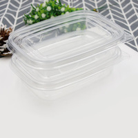 Boîte à gâteau aux fruits en plastique transparent PET avec couvercle Boîte d'emballage de crème glacée jetable en gros