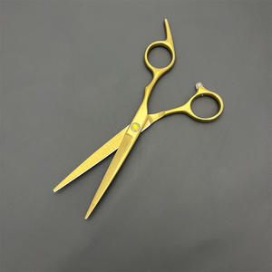 Tijeras de Peluquería Profesionales Doradas de 6 Pulgadas para Diestros, para Uso en Salones de Belleza, Tipo de Cuchilla Estándar - Product Image 2