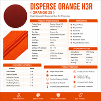 LIE CHEN Colorant dispersé Orange H3R Poudre colorante textile Colorant pour polyester CAS 31482-56-1