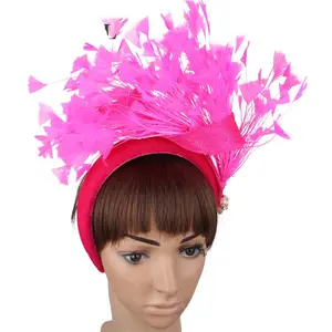Yeni moda kadın şapka saç bandı şapkalar parti kızlar amazon fascinator şapkalar bayanlar için