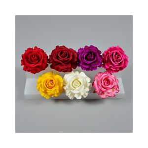 Hot Bán Nhung <span class=keywords><strong>Rose</strong></span> Flower Multiflora Hoa Nhân Tạo Duy Nhất Tăng Bất Cảm Ứng Tăng Với Hoa Trang Trí - Product Image 1