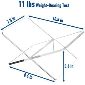 Supports <span class=keywords><strong>de</strong></span> <span class=keywords><strong>livre</strong></span> en acrylique transparent-<span class=keywords><strong>Support</strong></span> <span class=keywords><strong>de</strong></span> <span class=keywords><strong>livre</strong></span> en acrylique à cadre croisé, <span class=keywords><strong>support</strong></span> ouvert pour l'affichage et la lecture - Product Image 6