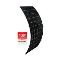 Paneles Solares Semiflexibles ETFE Extra Fuertes y Ligeros de 370W 430W 520W para Baterías de Bote, RV, Balcón, Camping y Aventuras al Aire Libre