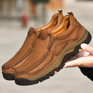Zapatos Deportivos Casuales de Piel Genuina para Hombre, con Cordones, Transpirables, para Primavera, Verano, Otoño e Invierno, Diseño de Moda, Forro de Malla - Product Image 4