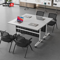 Bureau de direction moderne - Table de conférence pliante en bois, design minimaliste, construction durable, qualité supérieure pour usage commercial