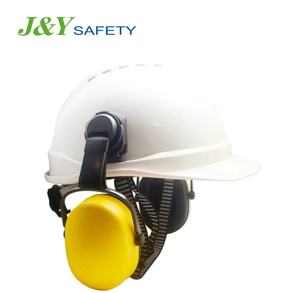 Industrial Work ear mufflers anti noise cancelling reduction ear defenders mounted safety helmet ear muffs for hard hat