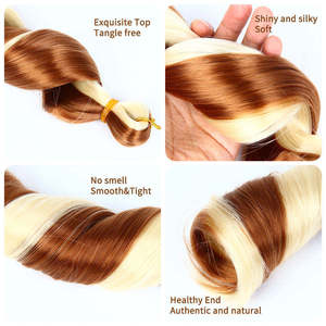 BELEZA T30 Meilleure vente Extensions de cheveux synthétiques à fibres haute température, teintes, à boucles souples françaises, pour tressage au crochet, pour femmes africaines - Product Image 2