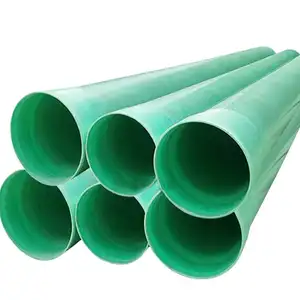 High quality reinforced fire resistant dn 80 100 fencing post frp grp tubular fiberglass pipe