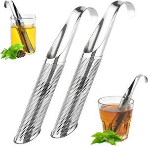 Stainless Steel Stick Pipe <b>Tea</b> Infuser /Loose <b>Tea</b> Infuser Leaf Strainer Filter <b>Diffuser</b> Herbal - Product Image 1