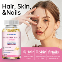 Ausreson OEM – Compléments capillaires, cutanés et ongulaires personnalisés à la biotine, vitamines et collagène en gélules souples – Halal