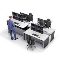 Système de solution de console personnalisée multifonctionnelle moderne-intégration Trading Floor Banks and Financial Place