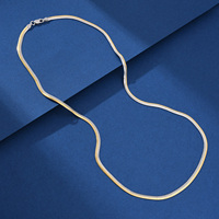 Collar de cadena de espiga plana Flexible sólida italiana de Plata de Ley 925 Unisex serie de eslabones de joyería de Hip Hop de moda 2025