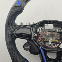 Volant LED en cuir et carbone forgé pour Volkswagen Golf Polo Passat – Accessoires R8 – Modification du volant – Offre Spéciale