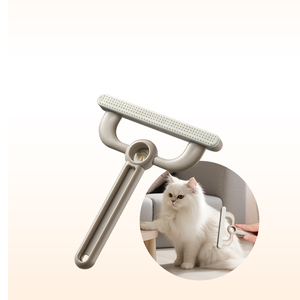 Brosse à poils pour animaux de compagnie Prodigy, auto-nettoyante, pratique, classique, douce, détachable, outil de toilettage, modèle PH001, pour enlever les poils de chat et de chien - Product Image 4