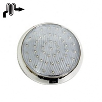 Macon Caravan Accessories 12V 46 LED RV Light Motorhome Electroplate Desgin Round Celling Roof Lamp