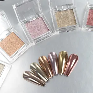 Ayna etkisi toz profesyonel buz Aurora toz krom Pigment tırnak Glitters tozlar için tırnak sanat