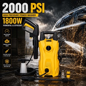 Nettoyeur haute pression portable 1800W pour usage domestique et automobile, avec fonction d'auto-amorçage - Product Image 1