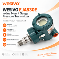 Transmetteur de pression intelligent 4-20 mA HART, capteur de pression industriel à montage en ligne pour l'huile, le gaz et les produits chimiques