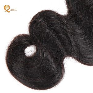 virgen remy crudo ondulado rizado cutícula alineada de 40 pulgadas de la onda del cuerpo <span class=keywords><strong>cabello</strong></span> indio proveedor de la india - Product Image 5