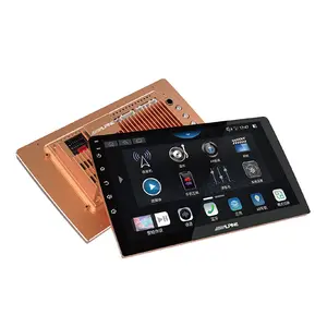Alpine dsp ips video automotivo, tela de 9 polegadas, dvd player, android 11, eletrônico, para carros, dvd player