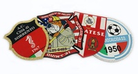 Écusson Tissé Thermocollant Personnalisé, Badge d'Applique avec Logo de Marque pour Vêtements