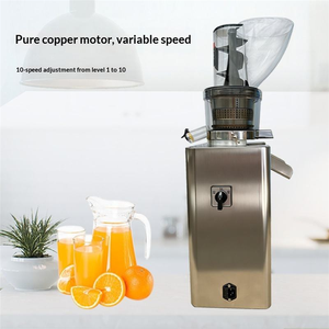 Extracteur de jus commercial électrique à froid en acier inoxydable, machine à jus de fruits à mastication lente - Product Image 3
