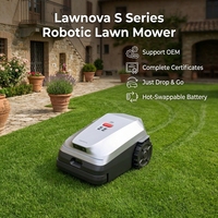 Tondeuse à gazon robotisée Lawnova, robot tondeuse à gazon à braquage zéro, tondeuse robot sans fil périmétrique avec NRTK et contrôle multi-zones
