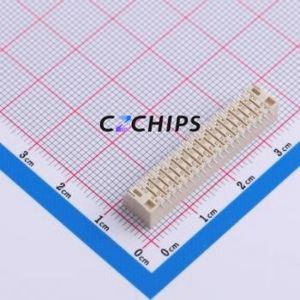 ZHD-40AB Wire-to-Board Pin Header SMD,P=1.5mm Connector 2x20P 1.5mm Vertical Mount 40P - Product Image 2