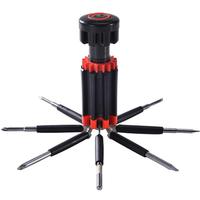Jeu de tournevis multifonction 8-en-1 avec lumière, kit d'outils de réparation portable pour la maison, ensemble d'outils de quincaillerie
