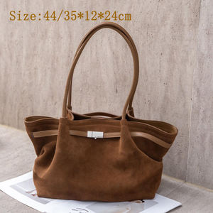 Niche Design Internet Celebrity AKI Misma gamuza esmerilada <span class=keywords><strong>Bolso</strong></span> de moda de cuero genuino <span class=keywords><strong>Bolso</strong></span> de mensajero de hombro Hebilla de cinturón Pequeño - Product Image 2