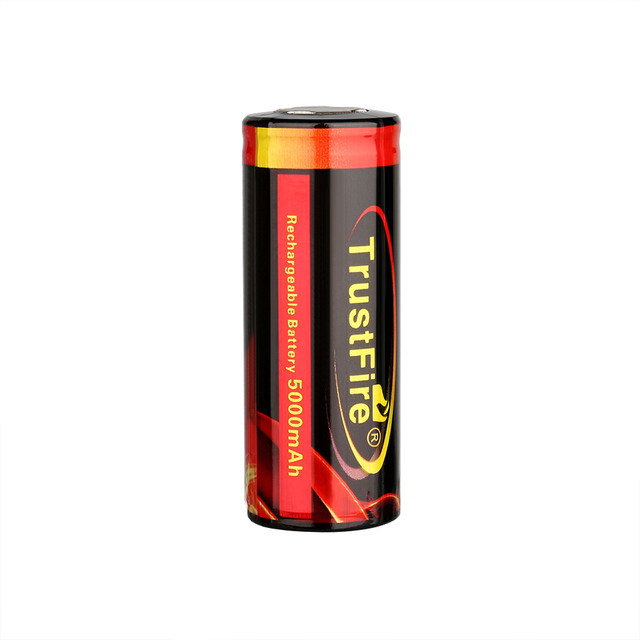 Original Trustfire Factory 26650 3.7V 5000mAh Rechargeable Lithium Ion Battery High Capacity Li Ion Cells for Electric Bike